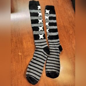 Fun & Bold Skull-and-Stripe Socks